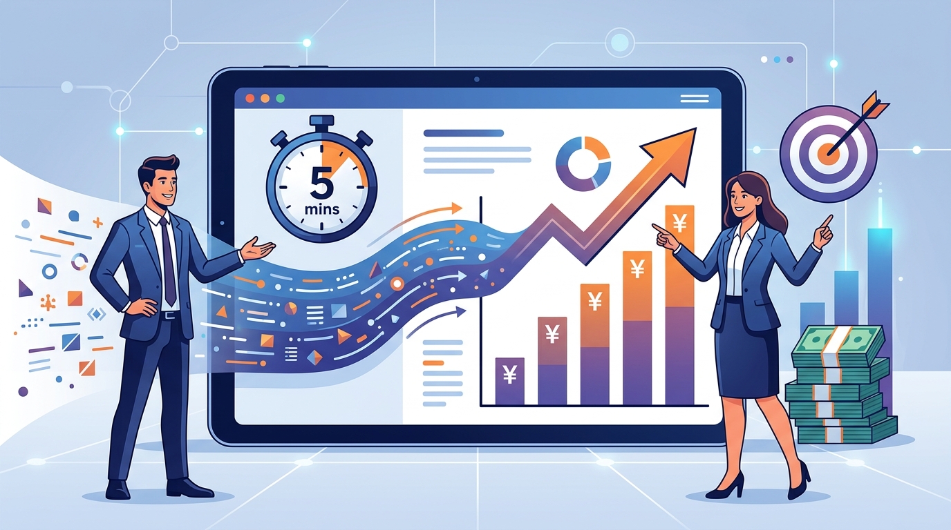 【必須】GA4設定！最短5分で完璧、売上UPへ即データ活用